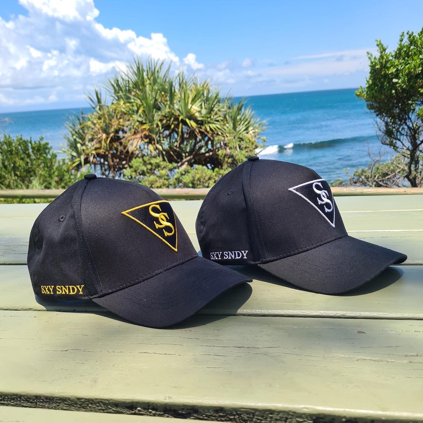 Sexy Sunday Cap BLACK and GOLD